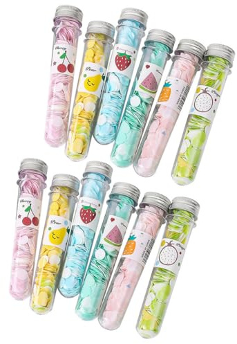 Abaodam Jabón Láminas Portátiles Individuales y Desechables para Lavado de Manos Viaje con Diseño Frutal Variado Práctico y Ligero para Uso Exteriores y Negocios