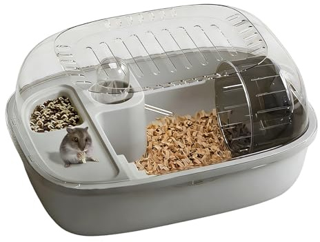 Whnbuij Hamsterkäfig | Tragbares, bequemes Öffnen, transparenter, Mäusehaus für Hamster - Für Haus, Schlafsaal, Schlafzimmer, Wohnzimmer, Balkon, Wohnung