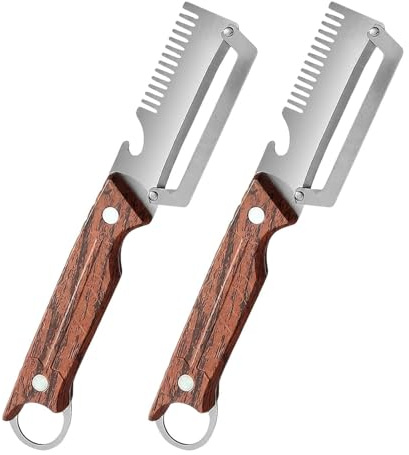 Sbucciaverdure Multifunzionale Due Pezzi Apribottiglie Acciaio Inossidabile | Pelatore Multifunzione Manuale Per Canna da Zucchero, , Carota, Ananas, Ristorante, Barbecue