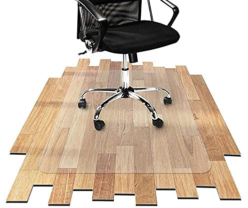 PVStolsmatta repbeständig m 50 x 80 cm frostad plastskydd för kontorsstolar mattor och bord halkfri golvmatta