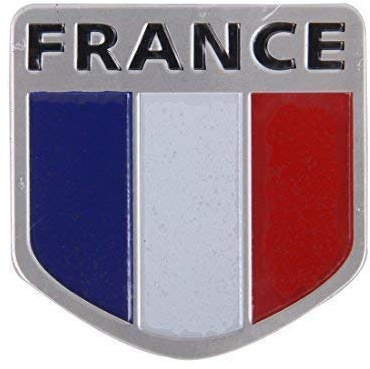 Frankreich France Fahne Flagge Logo Alu 3D Logo Aufkleber Emblem Auto Motorrad Boot