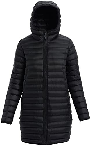 Burton Evergreen Long Down Jacket Giacca da Snowboard, Nero, M Donna