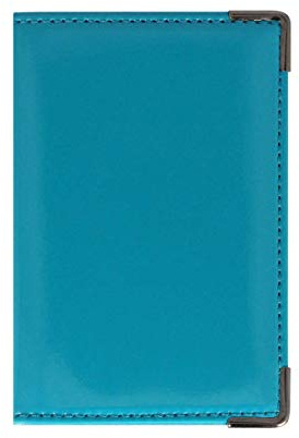 Color Pop Porte-Cartes (12) – Fabrication Française – PVC Vernis – Cartes au Format Cartes de crédit, Cartes de fidélité, de Visite … - 10,5 x 6,9 cm (Bleu Canard)