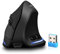 Zeerkeer Gaming Maus Kabellose vertikale 2.4G USB Wiederaufladbare ergonomische vertikale Maus mit 3 einstellbaren DPI (1000/1600/2400) und 6 Tasten für PC, Desktop, Laptop