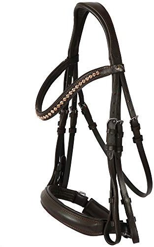 Hans Melzer Mechtersen Kandare Farbe: braun/Silber Größe: Schabracke Pony VS/Springen