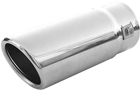 Exhaust Tip Trim Car End Pipe Tail Sport Muffler Stainless Steel Chrome Universal