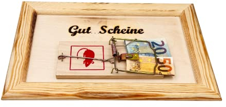 Mäuse-Gut-Scheine – Geldgeschenk Hochzeit Weihnachten Geburtstag Abschied Party – Geld verpacken – originelle Geld Geschenk für Männer Frauen – Geschenkideen aus Holz