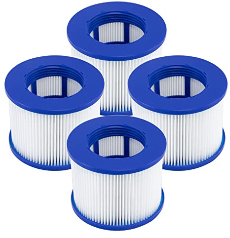 Hot Tub - Cartuchos de filtro para spa Clever Spa, 75 x 100 mm, 4 unidades