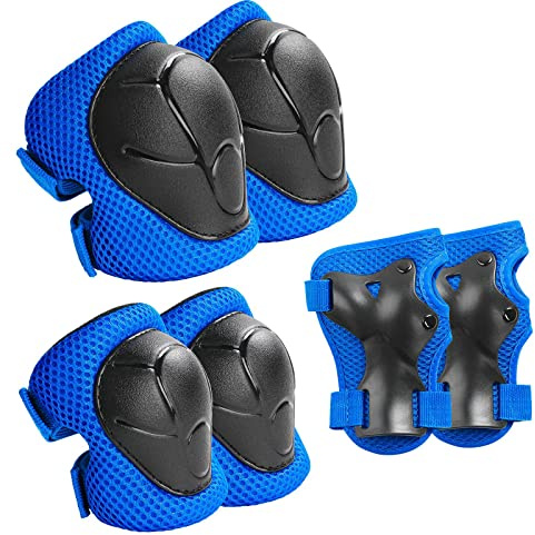 JSRHEEM knieschoner kinder，protektoren kinder，inliner schutzausrüstung kinder，knie schoner3-8 Jahr alt kinder protektoren set，Geeignet für Skating，Fahrräder，Skateboarden