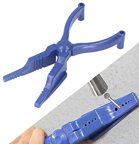 Akozon Pinza per Unghie, Pinza per Unghie Blu Pinza per Martellare Porta Chiodi Portatile Pinza per Martellare Protezione per Dita Strumento Manuale per Pinze di Sicurezza