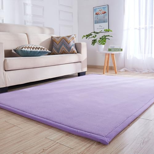 Single tree forest Teppich Für Kinderzimmer, als Krabbeldecke fürs Kind, Yogamatte und Übungsauflage geeignet-Violet-120 * 150cm