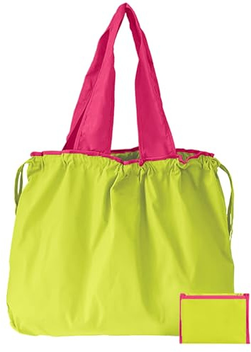 GFYFYZ Einkaufstasche Faltbar Große Wiederverwendbare Einkaufsbeutel Waschbar Shopping Bag Tragetasche mit Kordelzug und Henkel Tragbare Einkaufstaschen für Einkaufen und Travel Outdoor Camping