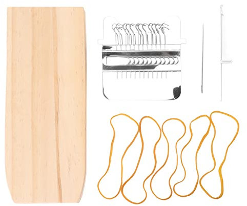 Nachukan Mini-Webstuhl-Reparaturset – 12 Haken, Tragbar, Klein, DIY Speedweave Stopfwebstuhl-Werkzeug Für Socken Und Kleidung, Handwebmaschine