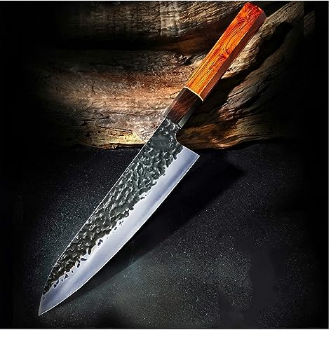FBITE 90Cr18MoV Coltello da chef Coltello for sushi giapponese for salmone Affettatrice for pesce Sfilettare il pesce Affettare crudo Set di coltelli Santoku