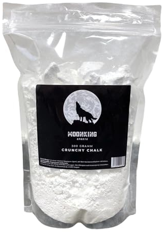 MoonKing Sports Crunchy Chalk 300g - Magnesia Turnen, Klettern, Bouldern, Calisthenics etc. - Chalk Bouldern Kletterkreide für optimalen Grip - reines Magnesiumcarbonat