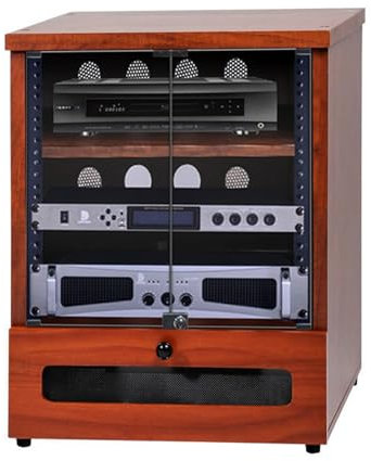 YHWKGZ Medienständer, 3/4-stufiges Audio-Rack mit Schubladen, Moderner Audio-Video-Medienständer, Mit verstellbaren Regalen und Kabelmanagement, DVD Record Player Stand(22.4x27.5/57x70cm)