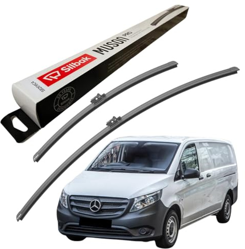 Silbak Windscreen Wipers, fits for MERCEDES-BENZ VITO (2014 ONWARDS) Front Wiper Blades, 700mm/450mm