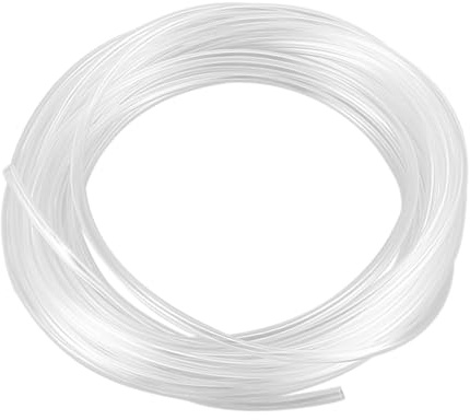 Luftslang, syreslang för akvarier, akvarieslang, silikonslang, hållbar flexslang, för dammar och akvarier, luftslang för gasleverans, 4 mm inomhus, 6 mm yttermått, 10 m
