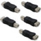 VISSQH 5 Stück USB 2.0 Typ A Buchse auf USB Typ B Stecker Adapter,USB A Buchse auf USB B Stecker Drucker Adapter-Konverter USB TypA Adapterstecker