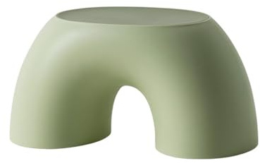 Ringförmig Toilettenhocker Erwachsene Tragbar rutschfest Langlebig Kackhocker Für Das Badezimmer Klohocker Wohnbereich Couchtisch Fußhocker(GrüN)