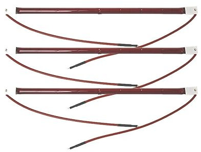 YSXXIAN Ferninfrarot-Strahlungsheizung, Infrarotlampe, 1050 W, 1000 W, Farbhärtungsbirne, Halogen-Quarz-Heizelement, kurzwelliges Infrarotlicht, goldene Glühbirne, Rubinröhre (L35R-3 STK)