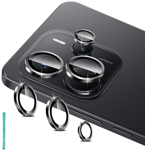 Aerku Pellicola protettiva per obiettivo della fotocamera per Xiaomi Redmi Note 14 4G, durezza 9H in vetro temperato, protezione della fotocamera, resistente ai graffi, compatibile con tutte le