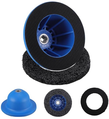 Dajidafu Amoladora de cubo de rueda para coche, 150 mm, cepillo para cubo de rueda, limpiador de cubo de rueda para coche, lijadora de cubo de rueda, lijadora de cabeza esférica para cambio de llanta