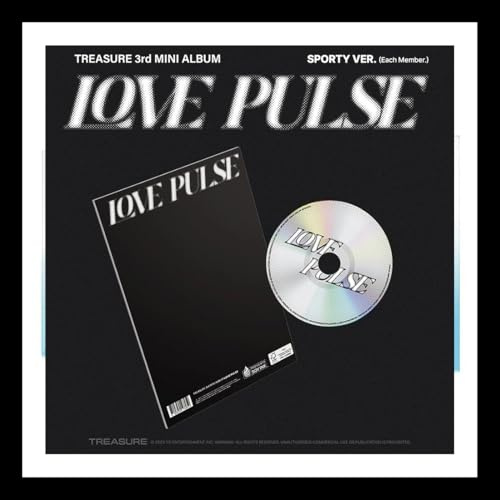 (ASAHI Ver.) TREASURE [LOVE PULSE] 3rd Mini Album SPORTY Ver. Photo Book+Holder+3 Card+Film