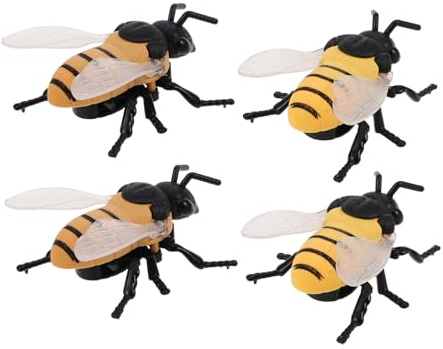 HEMOTON 4 Piezas Juguetes de con Mecanismo de Cuerda Realista Insectos Simulados Que Caminan y Saltan Juguetes Portátiles sin Pilas para Oficina Hogar y Fiestas Infantiles
