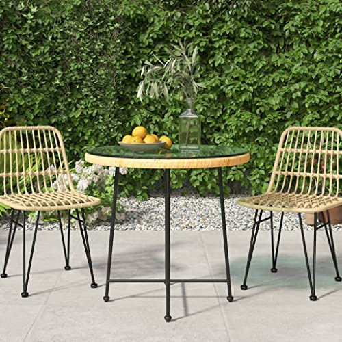 Round Transparent Dining Table with Tempered Glass Top and Steel Legs, 4-Person Seating for Indoor and Outdoor Use, Modern Design for Balcony Patio Garden