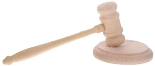 LIGHTAOTAO Mazo de Juez de Madera Beige Sonido Claro y Fuerte, Portátil, Adecuado para Subastas y Uso Ejecutivo en Tribunales
