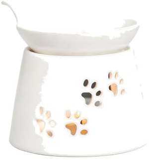 kesurpae Mysig oljebrännare för doftolja Sweet Tea Light Wax Smälthållare Funktionell vax Smältvärmare För alla rum Inredning Teljusvärmare När som, Matt vit
