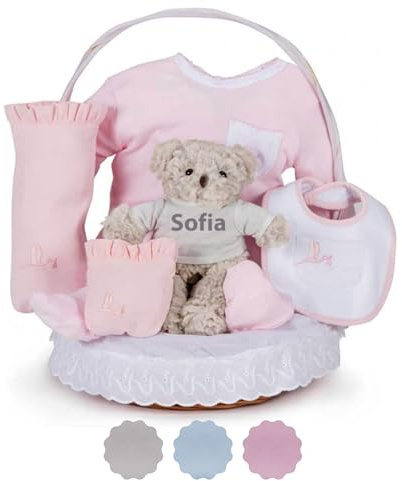 Korb Geburt wichtig Klassische Rosa | BebeDeParis