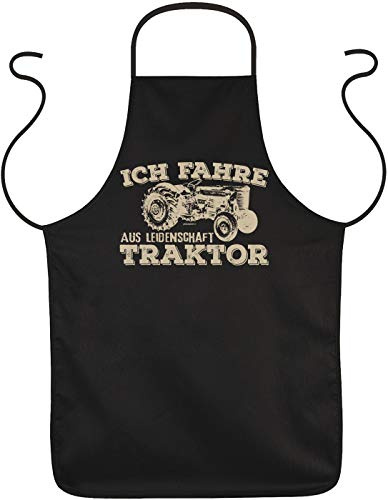Tini - Shirts Traktor - Landwirt/Bauer Motiv - Sprüche Grillschürze - Kochschürze : Ich fahre aus Leidenschaft Traktor - Schürze Bauernhof/Stall/Kühe