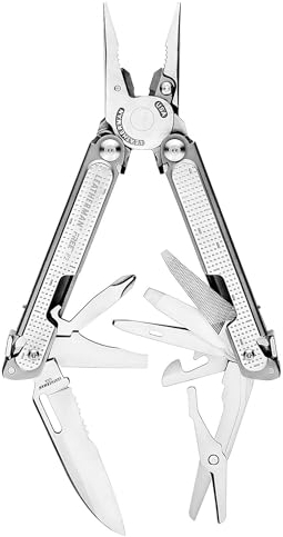 Leatherman Free P2 Multifunktionswerkzeug für Camping und Survival, mit 19 eingebauten Werkzeugen, Schraubendreher und Flaschenöffner