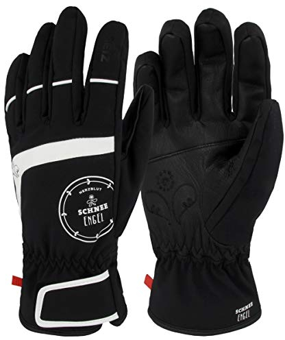 SEIZ Damen Schneeengel Handschuhe Erwachsene, Blau, 5.5