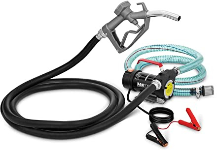 MSW Bomba De Combustible Transvase De Gasóleo MSW-OP40 S2 (Tensión Nominal: 12 V, Capacidad de Bombeo: 40 l/min, Accesorios incluidos)