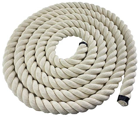 36mm 3 Strand White Decking Rope x 50 Metres, Garden Decoration Soft Handrail - RopeServices UK