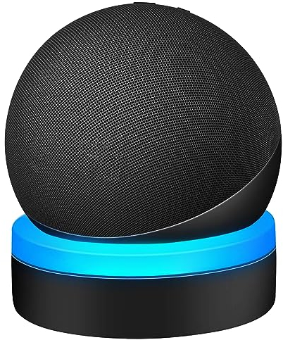 ZUOLACO Support de Table pour Dot 4e & 5e Gen, Base avec Guide de Lumière, Noir