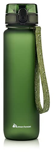 Meteor Vattenflaska Sport BPA-fri Tritan 500–1500 ml – Läckagesäker Träningsflaska med Måttskala och Fruktfilter – Enfärgad Design för Gym, Arbete och Resa
