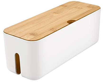 Cabilock Power Cord Storage Box for Home Office Cable Management Holder Cord Organizer Box Abs Material Protects Your Power Strips