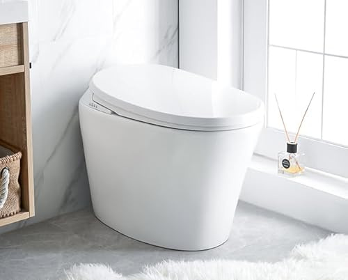 Inodoro Electrónico de Estilo Japonés Chiba | Limpieza con Chorro de Agua | Sin Tanque Integrado | Mando a distancia | Asiento Calefactable | Temperatura Agua Ajustable.