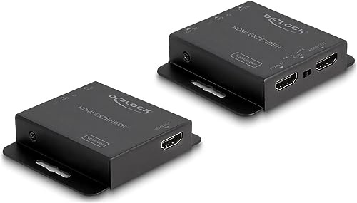 DeLOCK 65832 extensor audio/video Transmisor y receptor de señales AV Negro