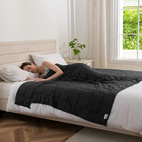 Good Nite Couverture Lestée pour Adulte Couette Lestée Couverture De Relaxation Plaid Lesté Weighted Blanket Gris 6 kg 125 x 180 cm