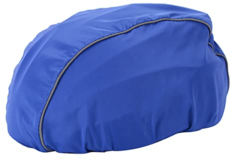 ihreesy 2 Stück Fahrradhelm Regenschutz, Reflektierende Fahrradhelm-Abdeckung Fahrradhelm Regenüberzug Faltbar Wasserdichter Helmüberzug Regenhülle Regenfeste Winddichte Helm-Abdeckkappe,Blau