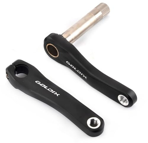 Fahrrad Kurbel Garnituren 110mm 127mm 140mm 150mm 155mm 160mm Aluminiumlegierung Links Rechts Kurbelarme Für Kinderfahrräder Und Faltrad (Color : Black, Size : 150mm)