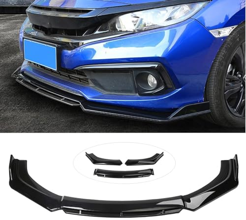 BioNyt Auto Frontspoiler für Mercedes Benz Classe E CLK C207 Coupé/Cabriolet 2009-2017, Frontstoßstange Spoiler Lippe Diffusor Splitter, Auto Styling Zubehör,Bright Black
