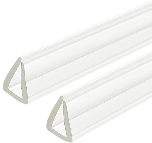 QUARKZMAN 2 Stück U-Kanal-Kantenschutz, 4,9 ft Länge Gummischutzleiste Kantenschutz passend für 6-7 mm Kanten, (19/32 B x 25/64 H) Transparent