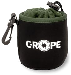 C-Rope Neopren Objektivbeutel mit Fleece-Fütterung, Objektivköcher für Objektive und Kamerazubehör, Größe S