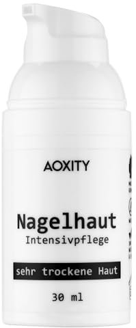 AOXITY Nagelhaut Intensivpflege - 30 ml - im hygienischen Vakuum-Pumpspender - 100% Naturkosmetik